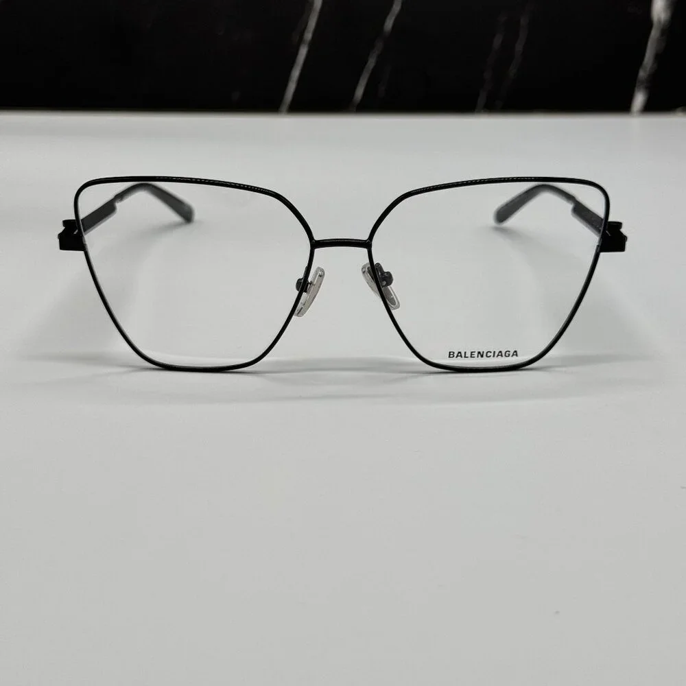 NEW BALENCIAGA BB0170O 003 CAT EYE BLACK WOMEN EYEGLASSES BALENCIAGA